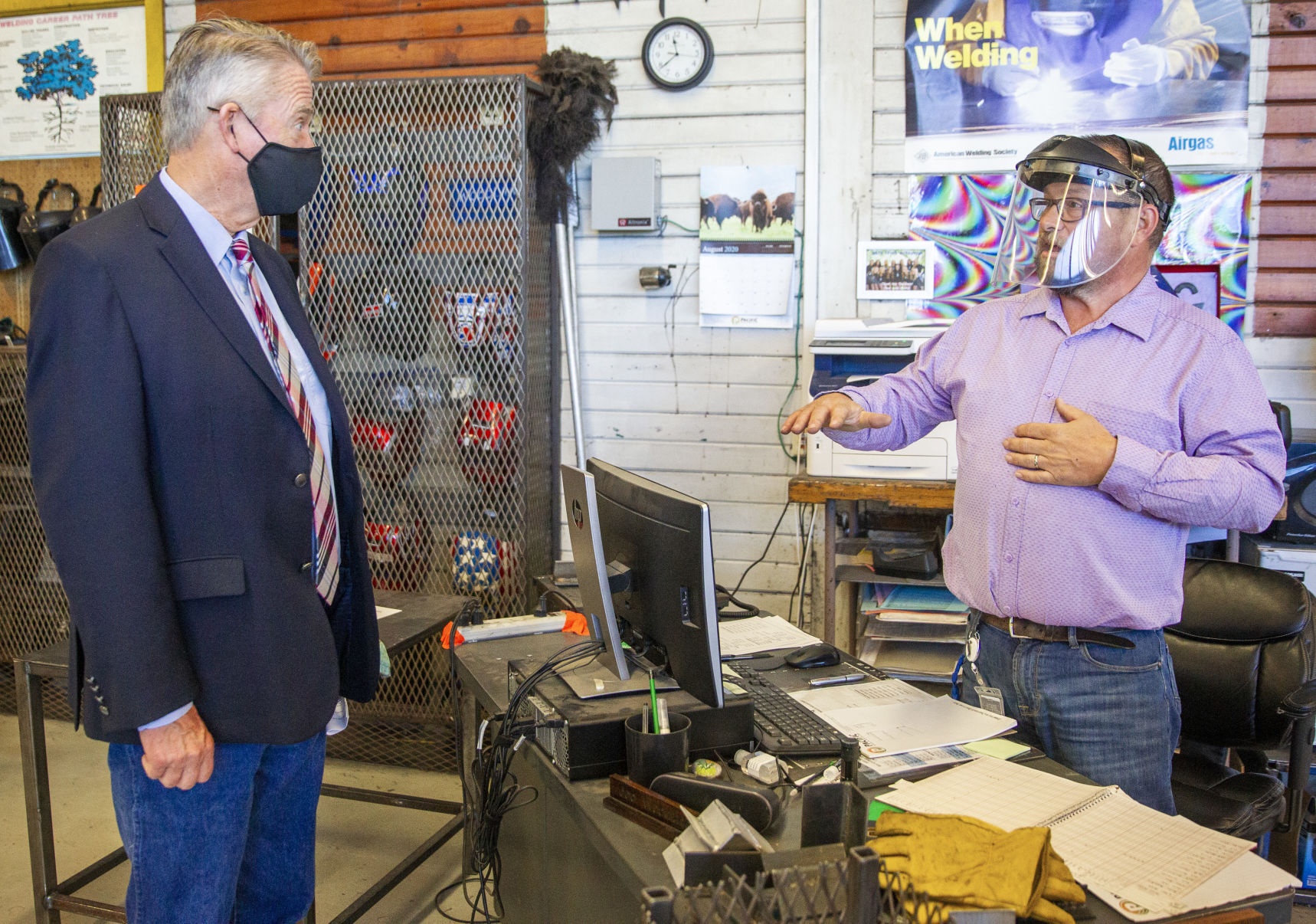Gov. Little tours Twin Falls High School